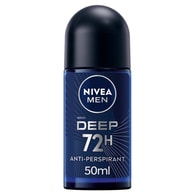 NIVEA MEN Deep 72H Anti-Perspirant Roll-On Deodorant 50ml