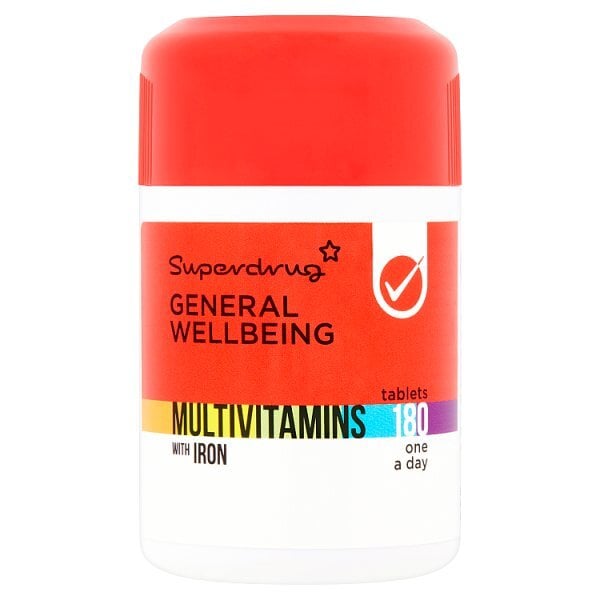 Superdrug Multivitamin With Iron Tablets X 180