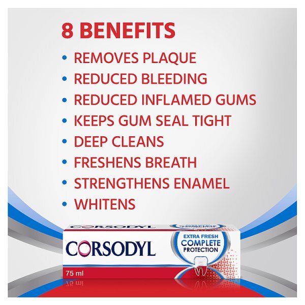 Corsodyl Complete Protection Extra Fresh Toothpaste 75ml