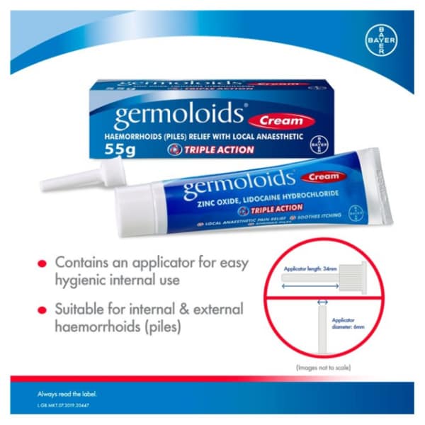 Germoloids Haemorrhoids-Piles Tablets &Triple Action Cream