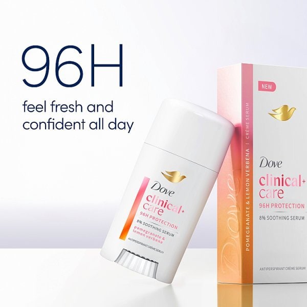 Dove Clinical + Care Pomegranate & Lemon Verbena Anti-Perspirant Cream Serum 60ml