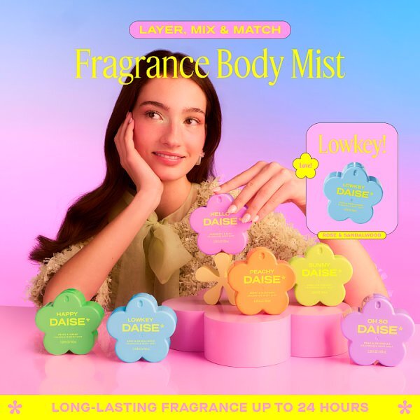 Daise Fragrance Body Mist Lowkey Rose & Sandalwood 100ml