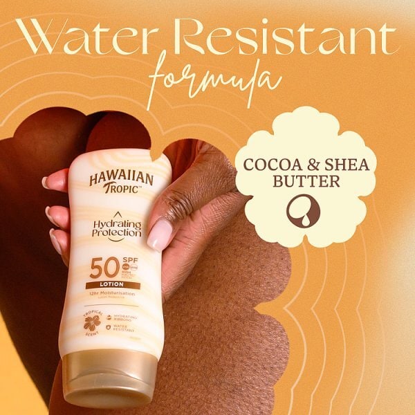 Hawaiian Tropic Hydrating Sunscreen Lotion SPF 50 180ml