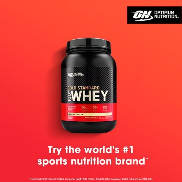 Optimum Nutrition Vanilla Ice Cream Whey Protein Powder 900g