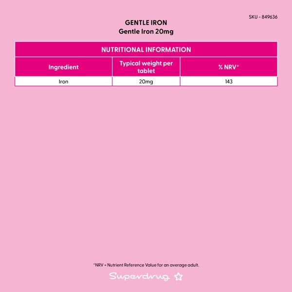 Superdrug Gentle Iron 30s