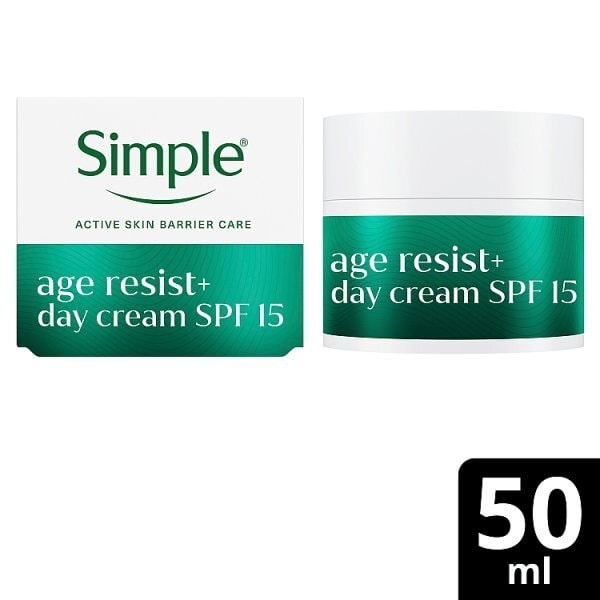 Simple Age Resist+ Day Facial Moisturiser SPF15 50ml