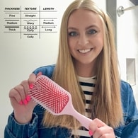 Denman D38 Pink Crush Detangler Brush