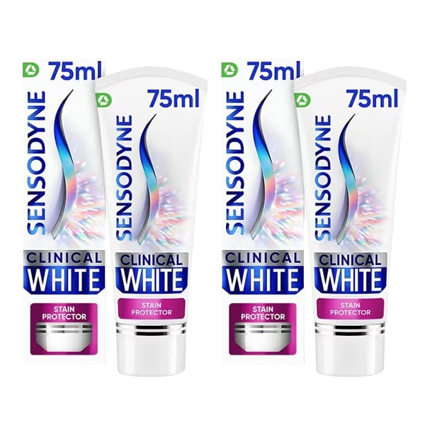 Sensodyne Clinical White Stain Protector Toothpaste 2x75ml