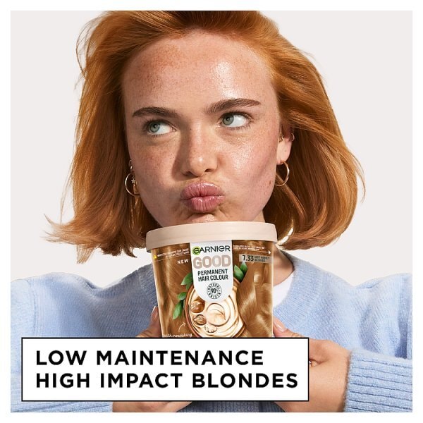 Garnier GOOD Hair Dye 6.35 Spicy Toffee Blonde, 100% Grey Coverage