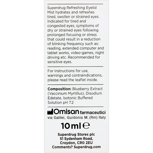 Superdrug Tired Eye Spray Mist 10ml