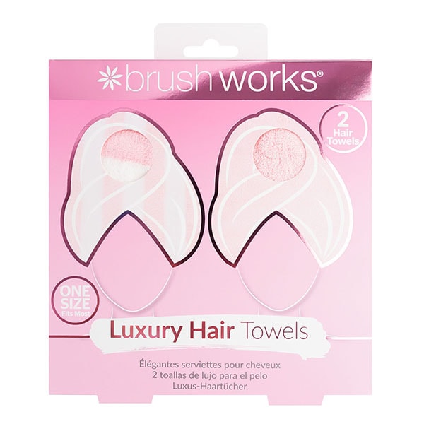 Brushworks Luxury Hair Towels - 2 Pack