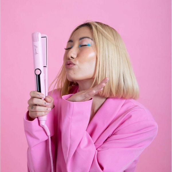 Mermade Hair Straightener 28mm Pink Straighten or curl