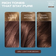 Clairol Nice'n Easy Pure Brunettes 6Pb Light Hazelnut Brown