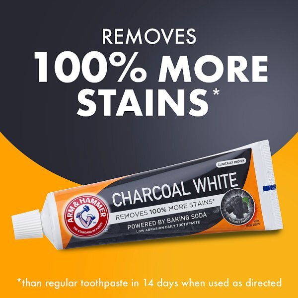 Arm & Hammer Charcoal White Pro Baking Soda Toothpaste 75ml