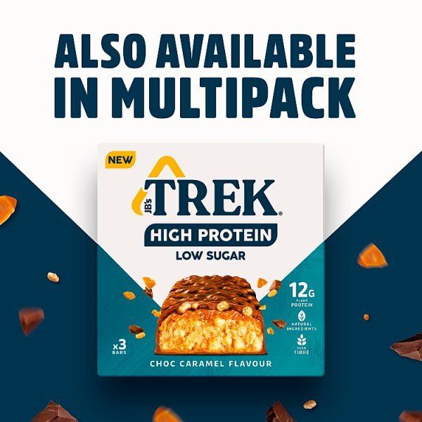 Trek High Protein Low Sugar Choc Caramel Protein Bar 55G