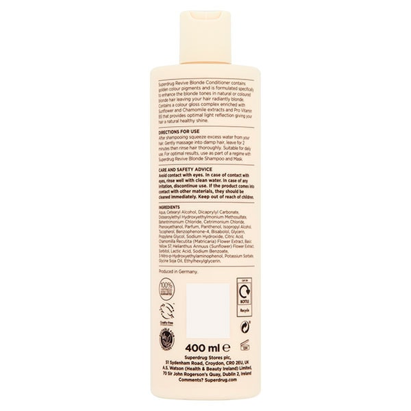 Superdrug Revive Blonde Conditioner 400ml