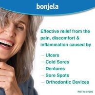 Bonjela Adult Mouth Ulcer Pain Relief Cool Mint Gel 15g