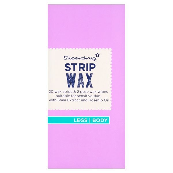 Superdrug Sensitive Legs & Body Wax Strips x20