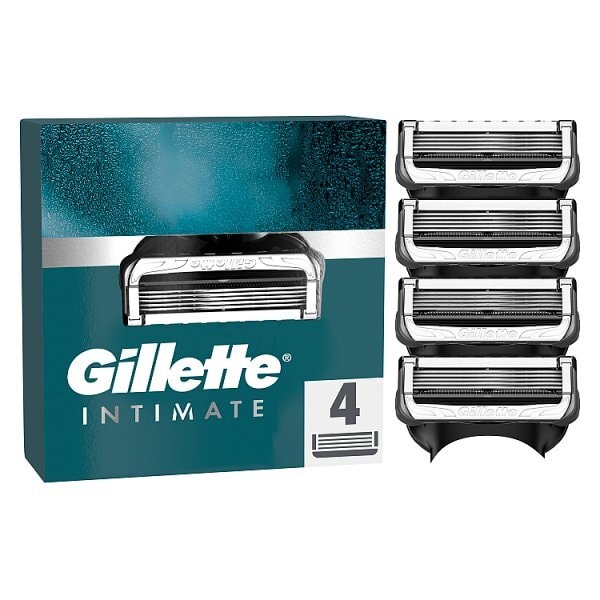 Gillette Intimate Men's Razor Blades Refills, 4 Pack