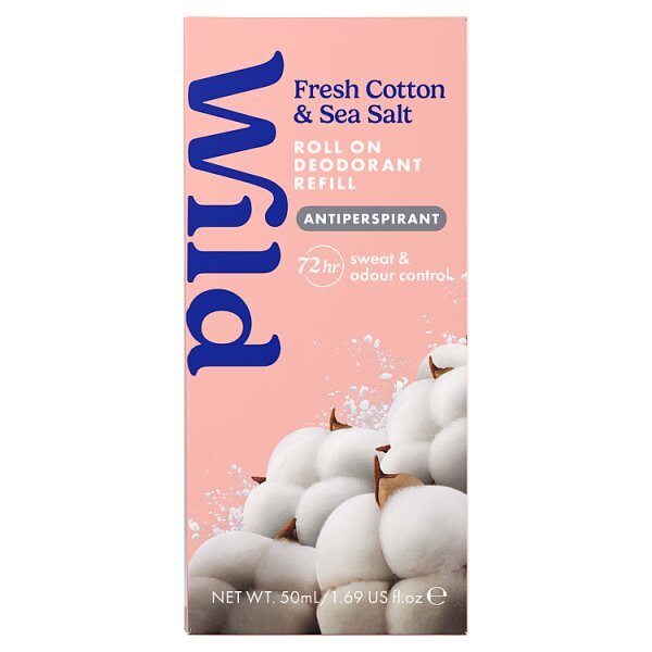 Wild Fresh Cotton Roll On Refill 50Ml