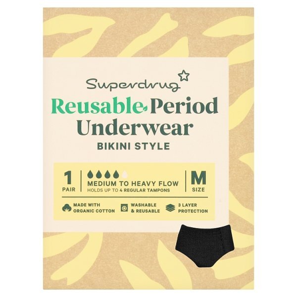Superdrug Luna Period Bikini Pants - Small