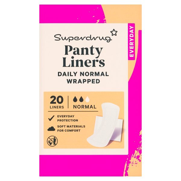 Superdrug Pantyliner Ariel Folded Wrapped x20