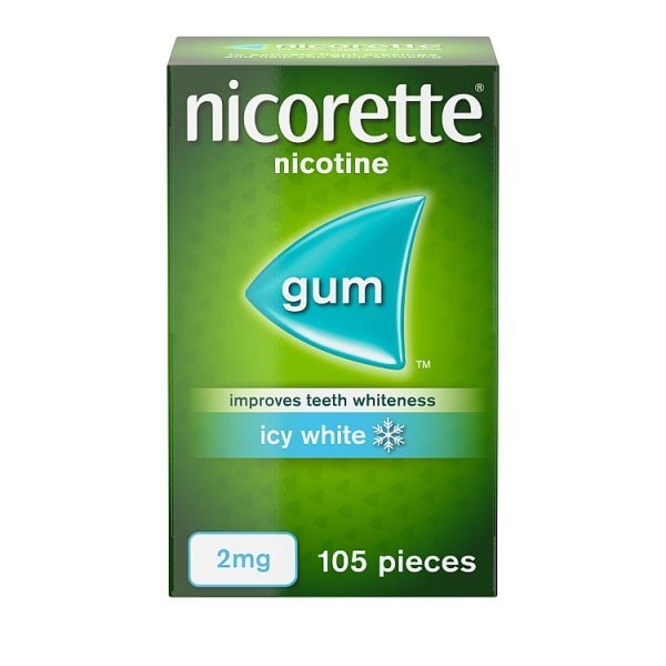 Nicorette® Icy White 2mg Nicotine Gum 105s (Stop Smoking)