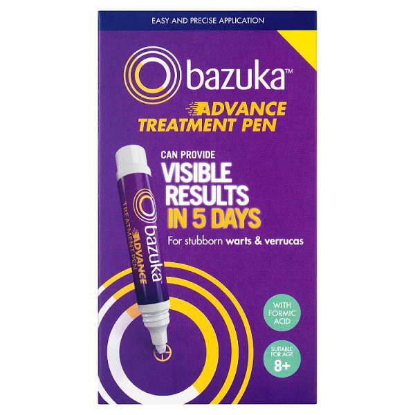 Bazuka Advance Treatment Pen For Verrucas And Warts