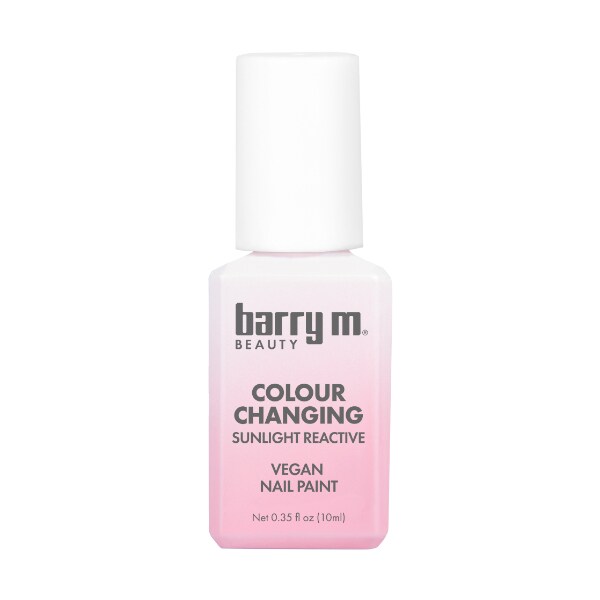 Barry M Colour Changing Sunlight Reactive Nail Paint - White To Pink