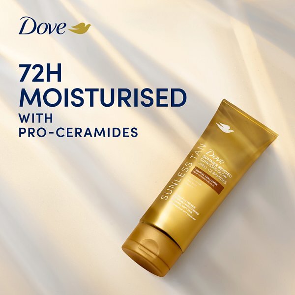 Dove Summer Revived Gradual Tan Lotion Sunkissed Glow + Pro-Ceramides in Light to Medium 200ml