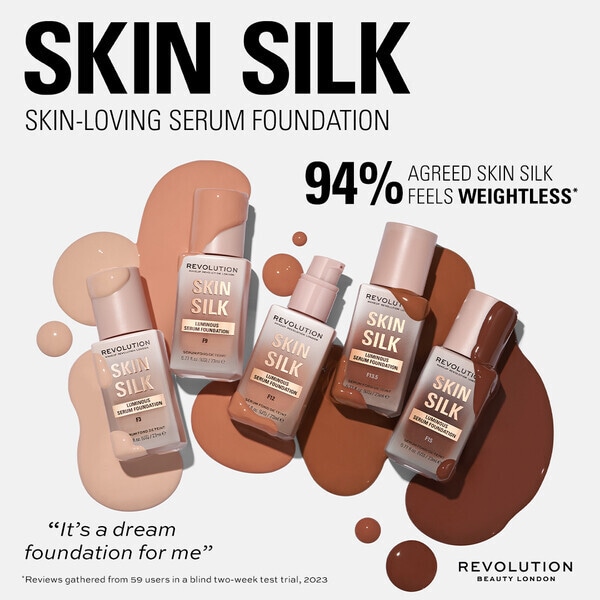 Revolution Skin Silk Serum Foundation F18