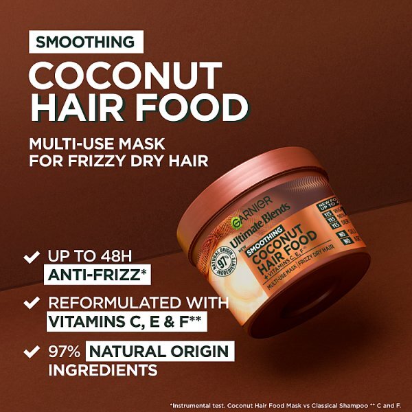 Garnier Ultimate Blends Hair Food Coconut Hair Mask 390ml