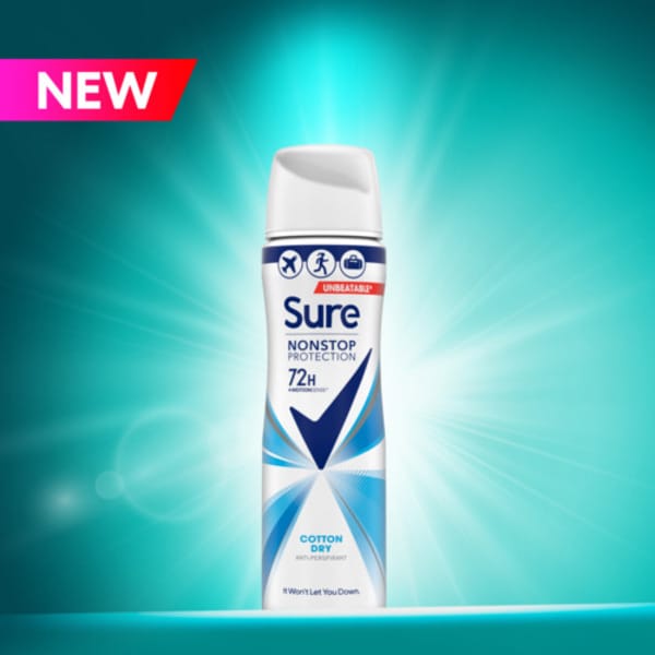 Sure Compressed Anti-Perspirant Aerosol Cotton Dry 75ml