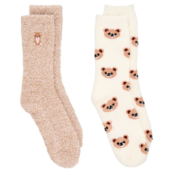 Superdrug Teddy Bear Cosy Socks