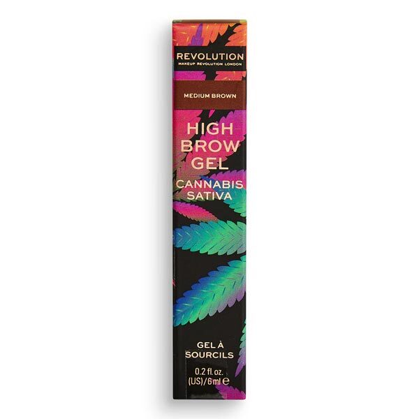 DNR Revolution Brow Gel with Cannabis Sativa Medium Brown