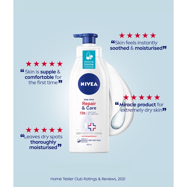 NIVEA Repair & Care 72h Body Lotion for Very Dry Skin 400ml