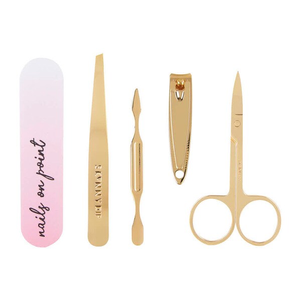 DNR Skinnydip Navy Velvet Manicure Set