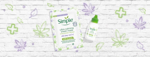 Simple Hemp Calming Moisturiser Facial Skin Cream 50ml 