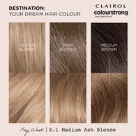 Clairol Colour Strong Zero Ammonia Hair Dye Light Ash Blonde