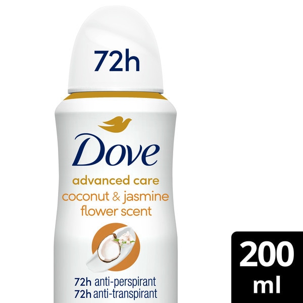 Dove Advanced Care Coconut & Jasmine Anti-Perspirant Aerosol 200ml
