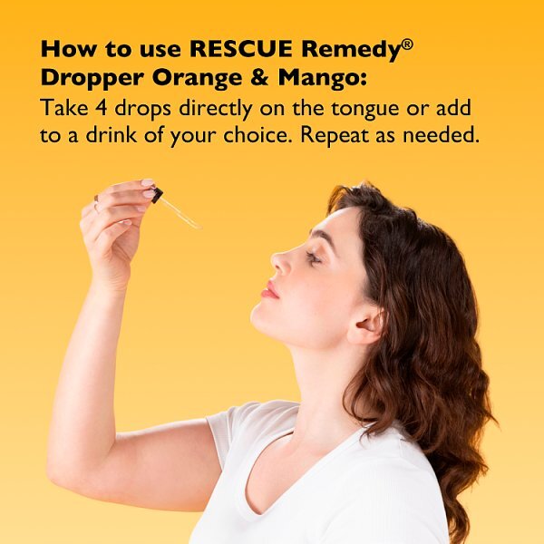 Rescue Remedy Orange & Mango Dropper 20Ml