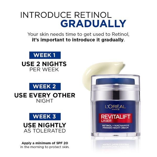 L’Oréal Paris Revitalift Laser Retinol Pressed Night Cream Advanced Anti-Ageing Formula 50ml