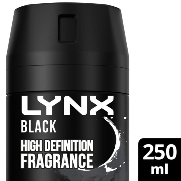 Lynx Deodorant Aerosol Bodyspray Xxl Black 250ml