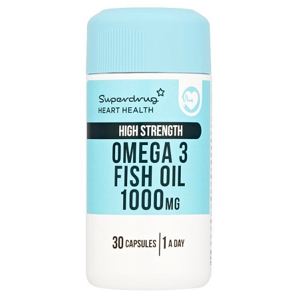 Superdrug Omega 3 Fish Oil 1000mg High Strength 30 Capsules
