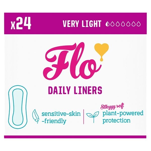 Flo Bamboo Panty Liners Wrapped + Ultra Thin (24 liners)