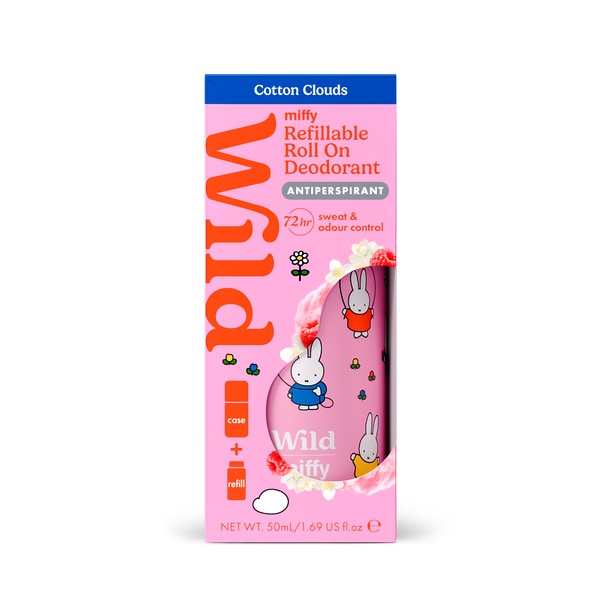 Wild Miffy Roll On Case And Cotton Cloud Antiperspirant Refill