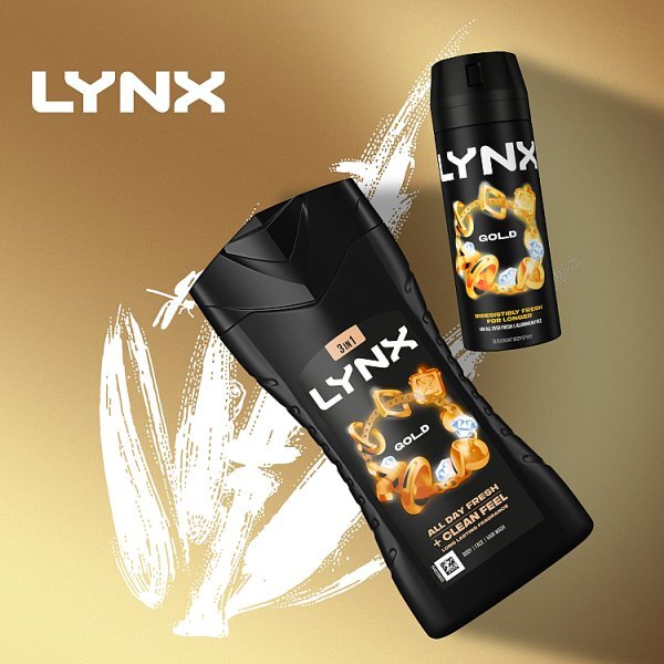 Lynx Bodywash Shower Gel Gold 225ml