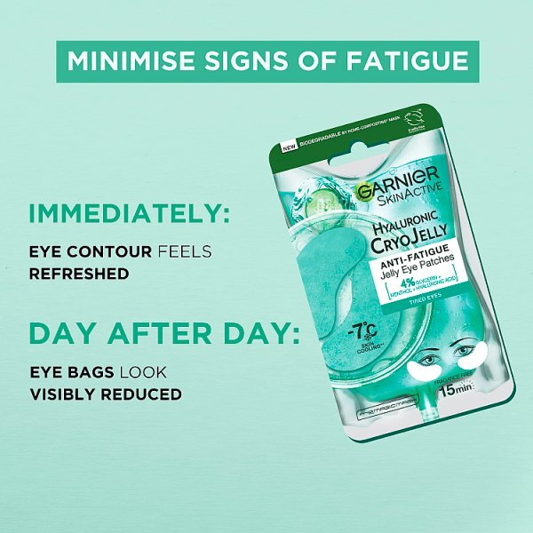 Garnier Hyaluronic Acid & Icy Cucumber Cryo Jelly Eye Mask