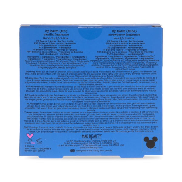 Mad Beauty Disney Stitch Moon & Stars Lip Balm Duo