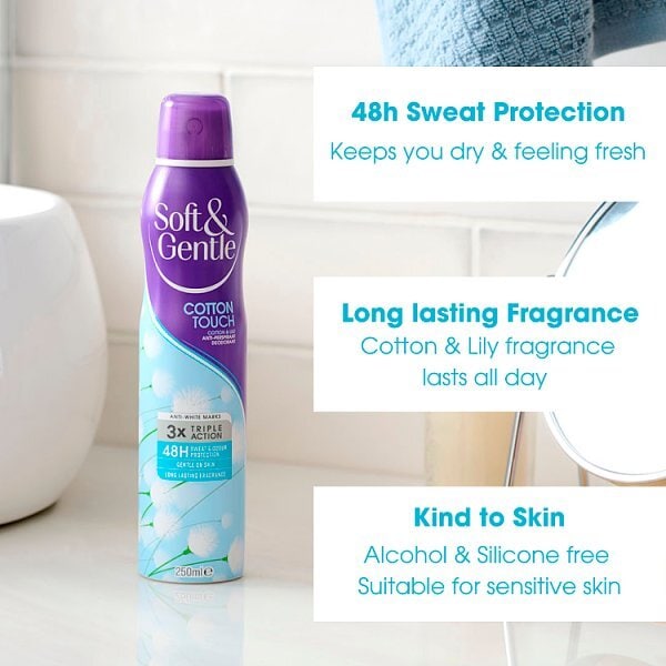 Soft & Gentle Aerosol  Cotton Touch 250Ml